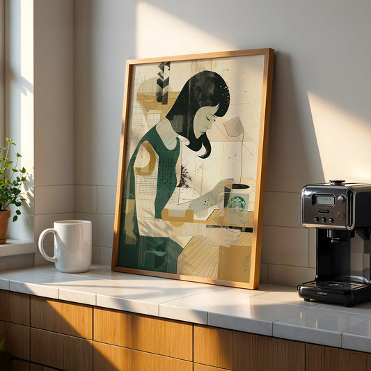 Cafe Artwork in a Lifestyle Setting