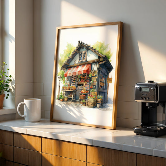 Cafe Artwork in a Lifestyle Setting