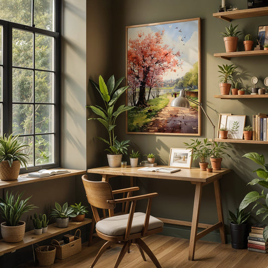 Vintage London Artwork in a Lifestyle Setting