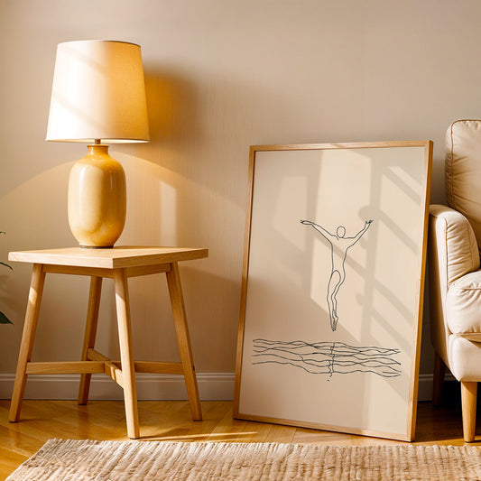 Minimalist Artwork in a Lifestyle Setting