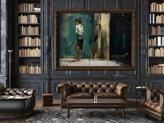 Leah loves Teal Exclusive Painting