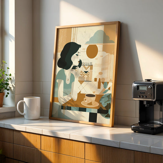 Cafe Artwork in a Lifestyle Setting