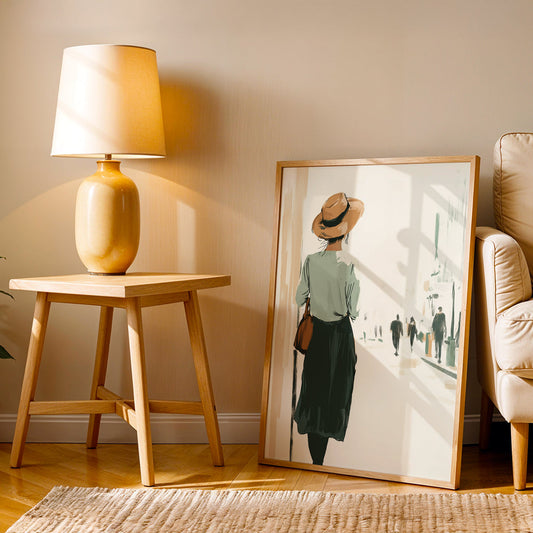 Minimalist Artwork in a Lifestyle Setting