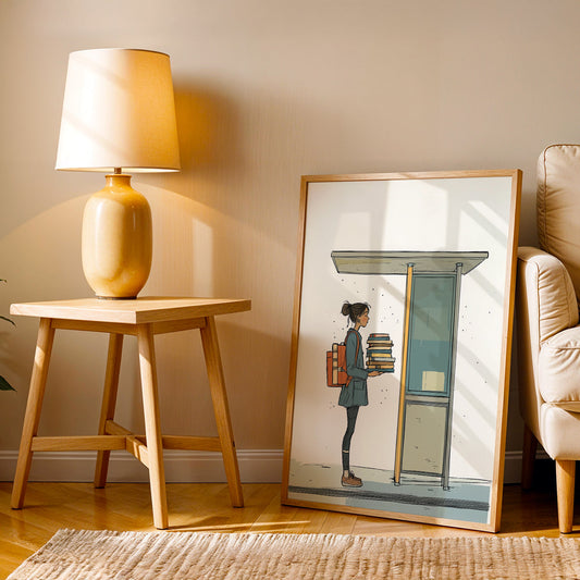 Minimalist Artwork in a Lifestyle Setting