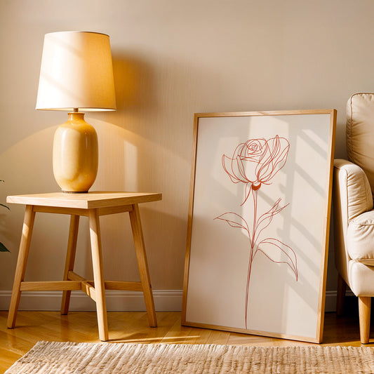 Minimalist Artwork in a Lifestyle Setting