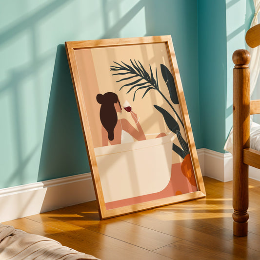 Praha Bohemian Artwork in a Lifestyle Setting