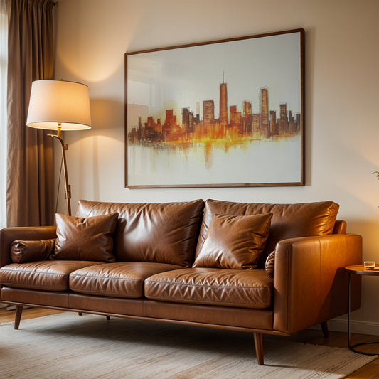 Minimalist Artwork in a Lifestyle Setting