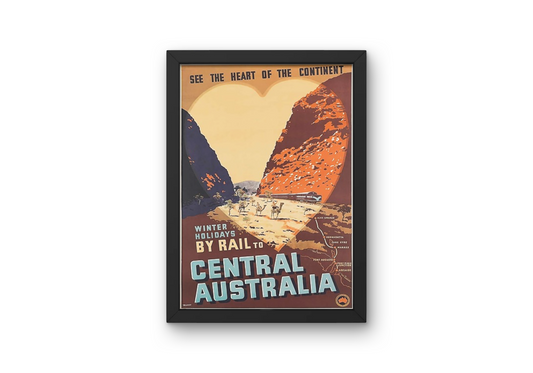 Vintage Central Rail Travel Art Painting