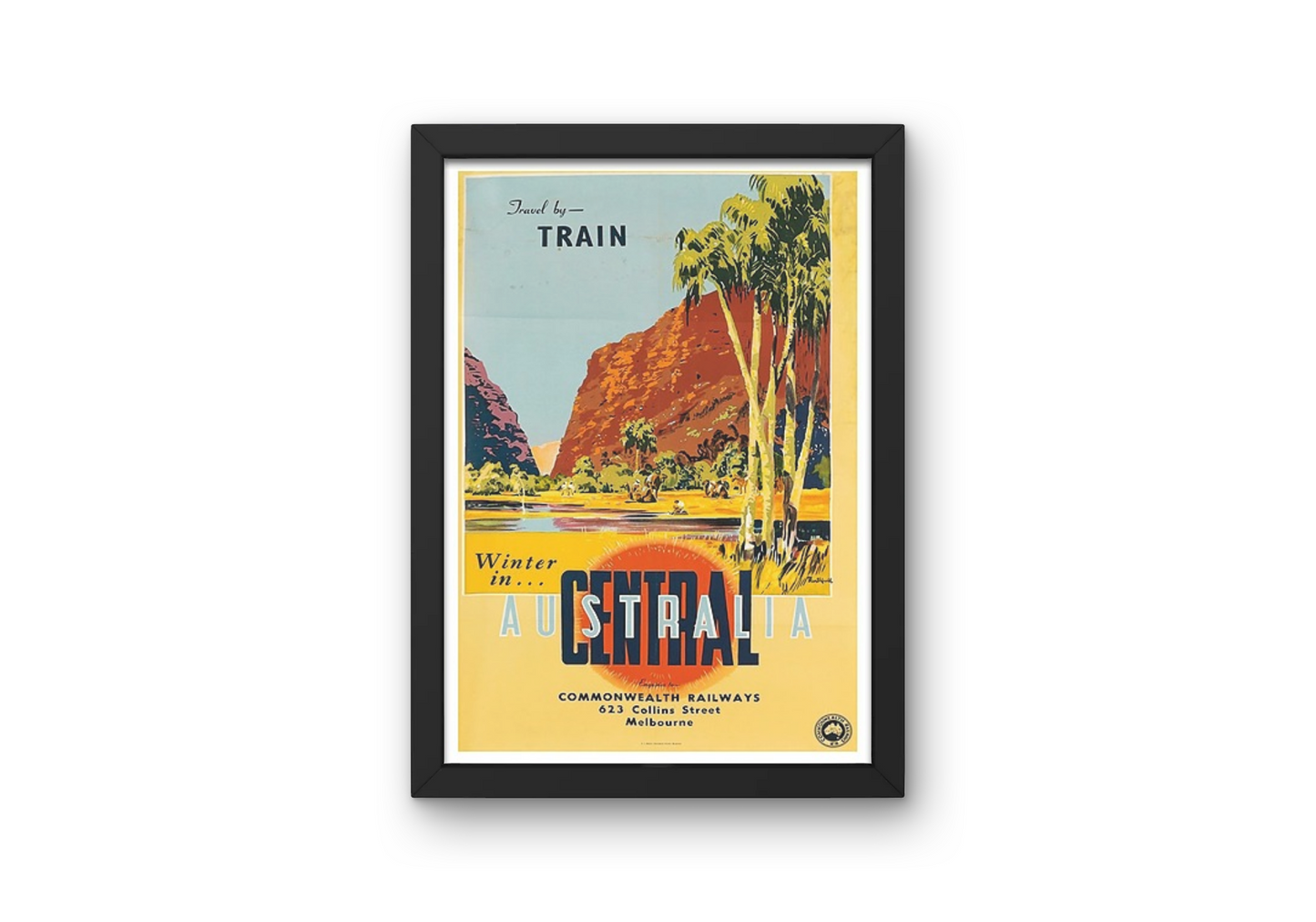 Vintage Central Australia Poster