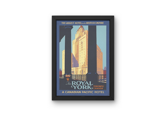 Vintage Toronto Hotel Travel Art Painting