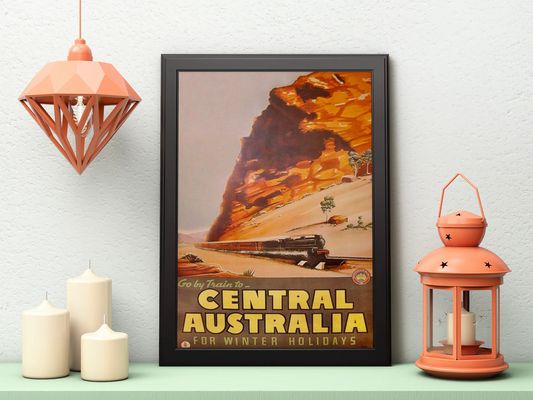Vintage Australian Train Poster