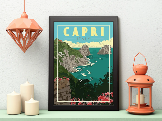 Vintage Capri Port Poster