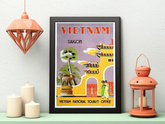 Vintage Vietnam Saigon Poster
