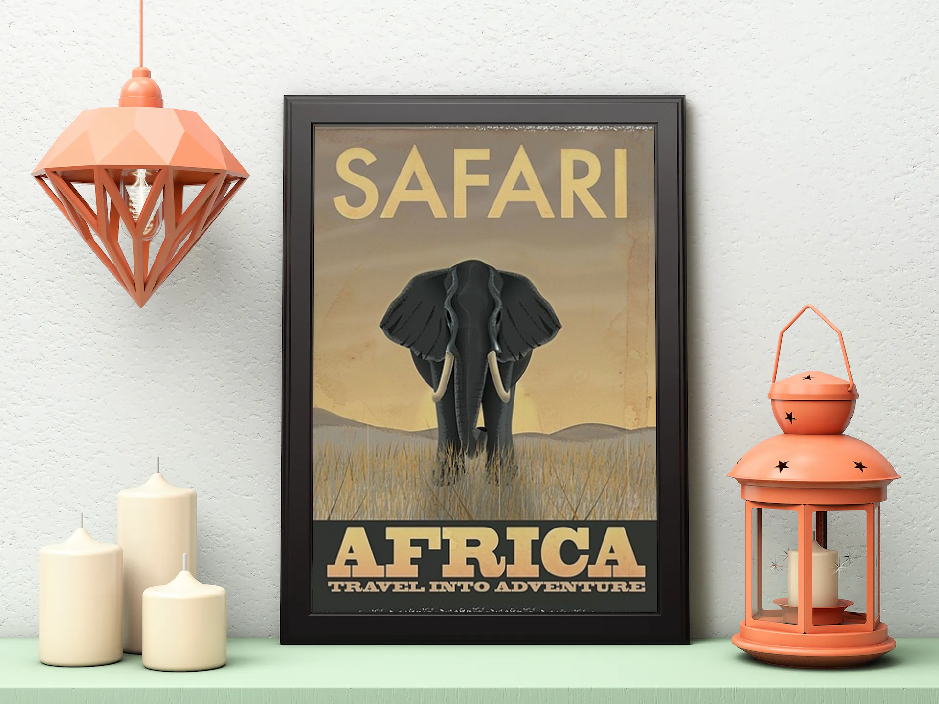 Vintage Safari Poster