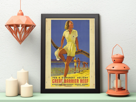 Vintage Great Barrier Reef Poster