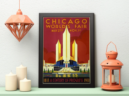 Vintage Chicago World Fair Poster
