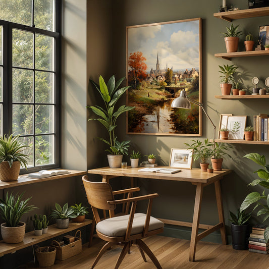 Vintage London Artwork in a Lifestyle Setting