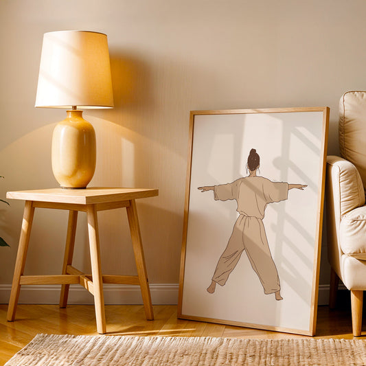 Minimalist Artwork in a Lifestyle Setting