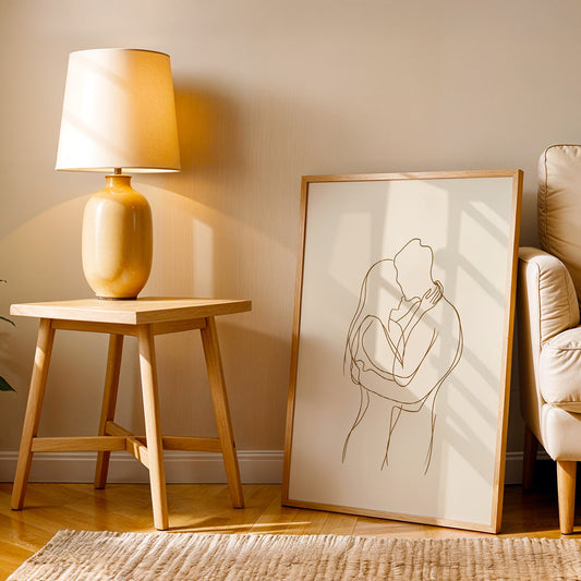 Minimalist Artwork in a Lifestyle Setting