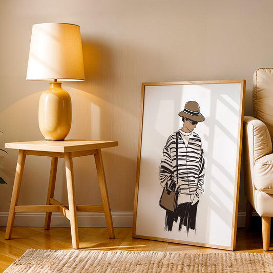 Minimalist Artwork in a Lifestyle Setting