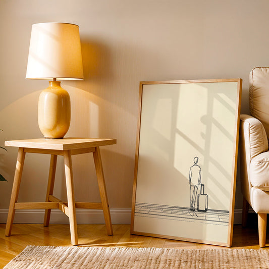 Minimalist Artwork in a Lifestyle Setting
