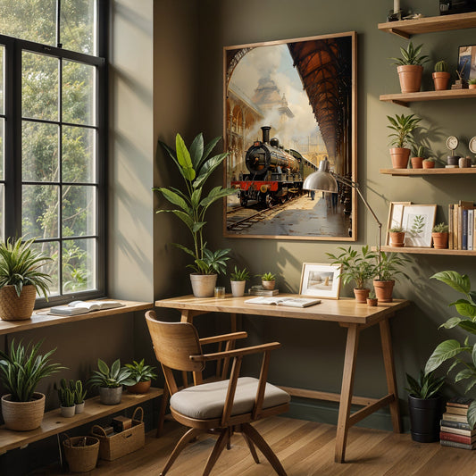 Vintage London Artwork in a Lifestyle Setting