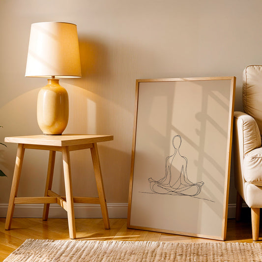 Minimalist Artwork in a Lifestyle Setting