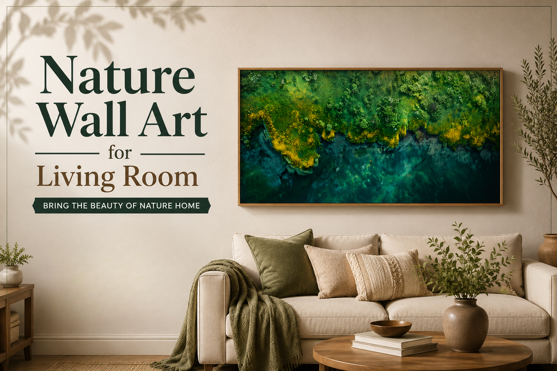 nature wall art for living room