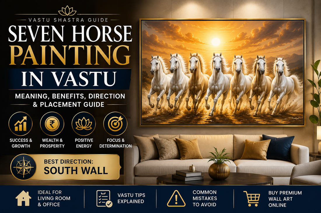 Seven Horses Painting in Vastu: Meaning, Benefits, Direction & Placement