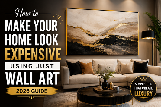 How to Make Your Home Look Expensive Using Just Wall Art (Complete 2026 Guide)