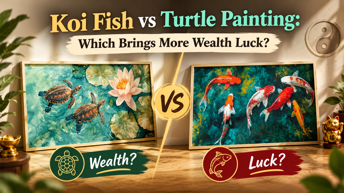 Koi Fish vs Turtle Painting: Which Brings More Wealth Luck?