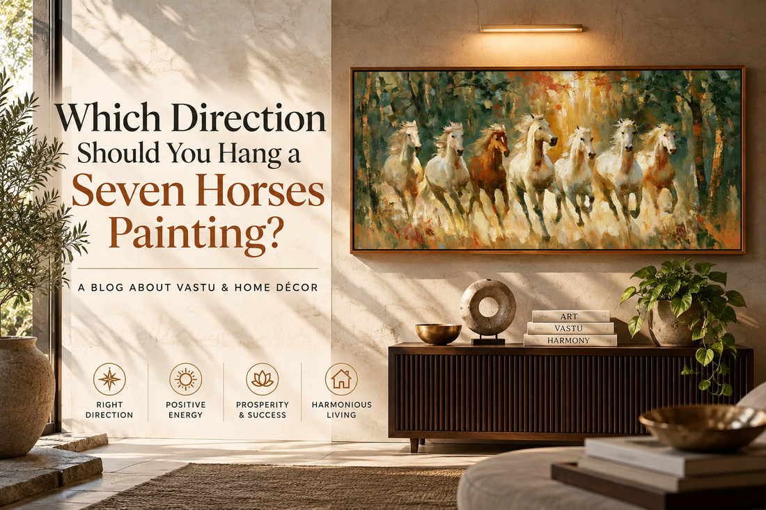 in which direction you should hang a seven horses painting