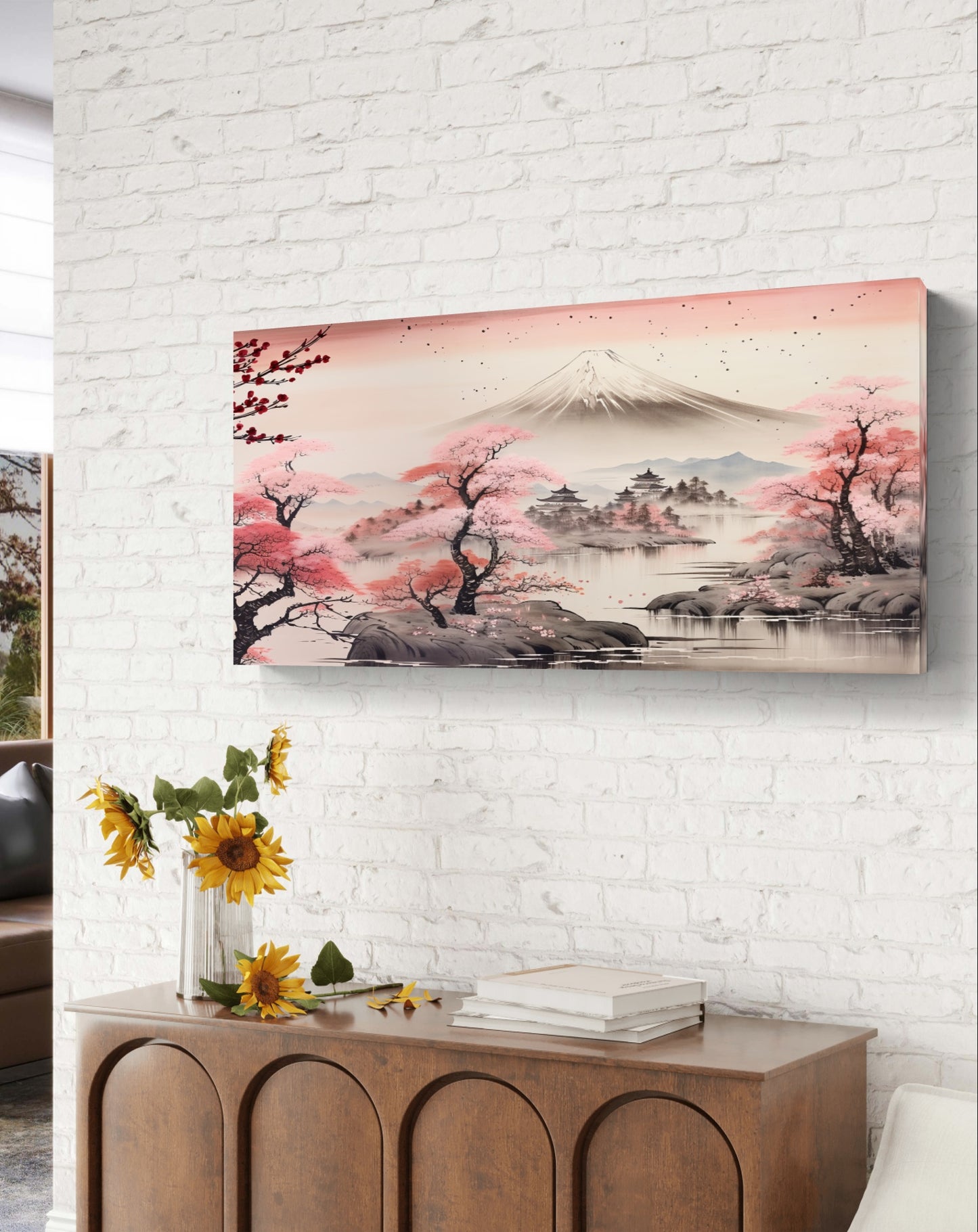 Mount Fuji in Ink - Feng Shui Paintings