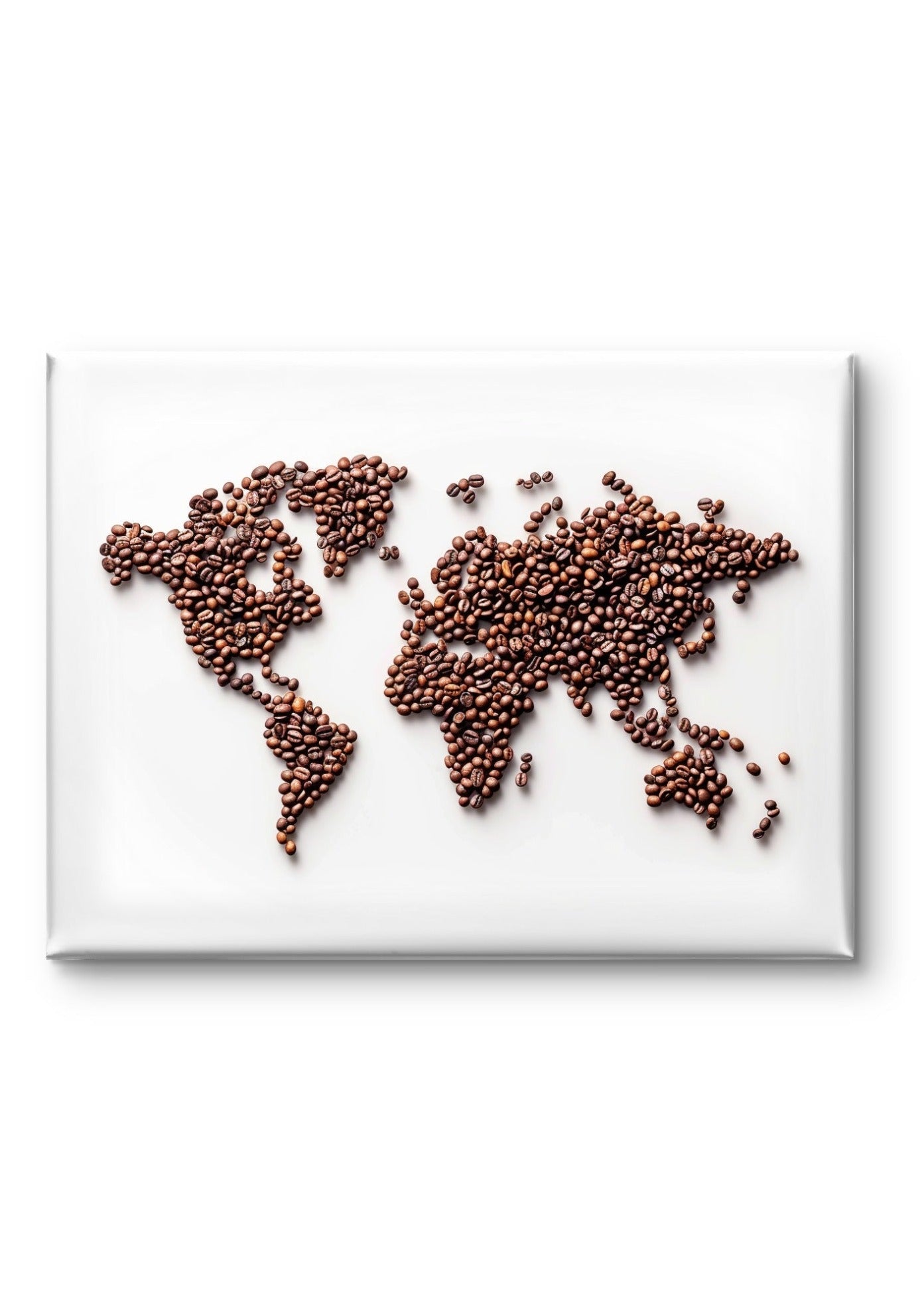 World Map In Beans by Coffee Couture