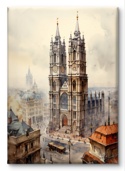 Buy Wall Art Westminster Abbey by Vintage London