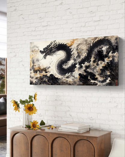 Black Dragon - Feng Shui Paintings