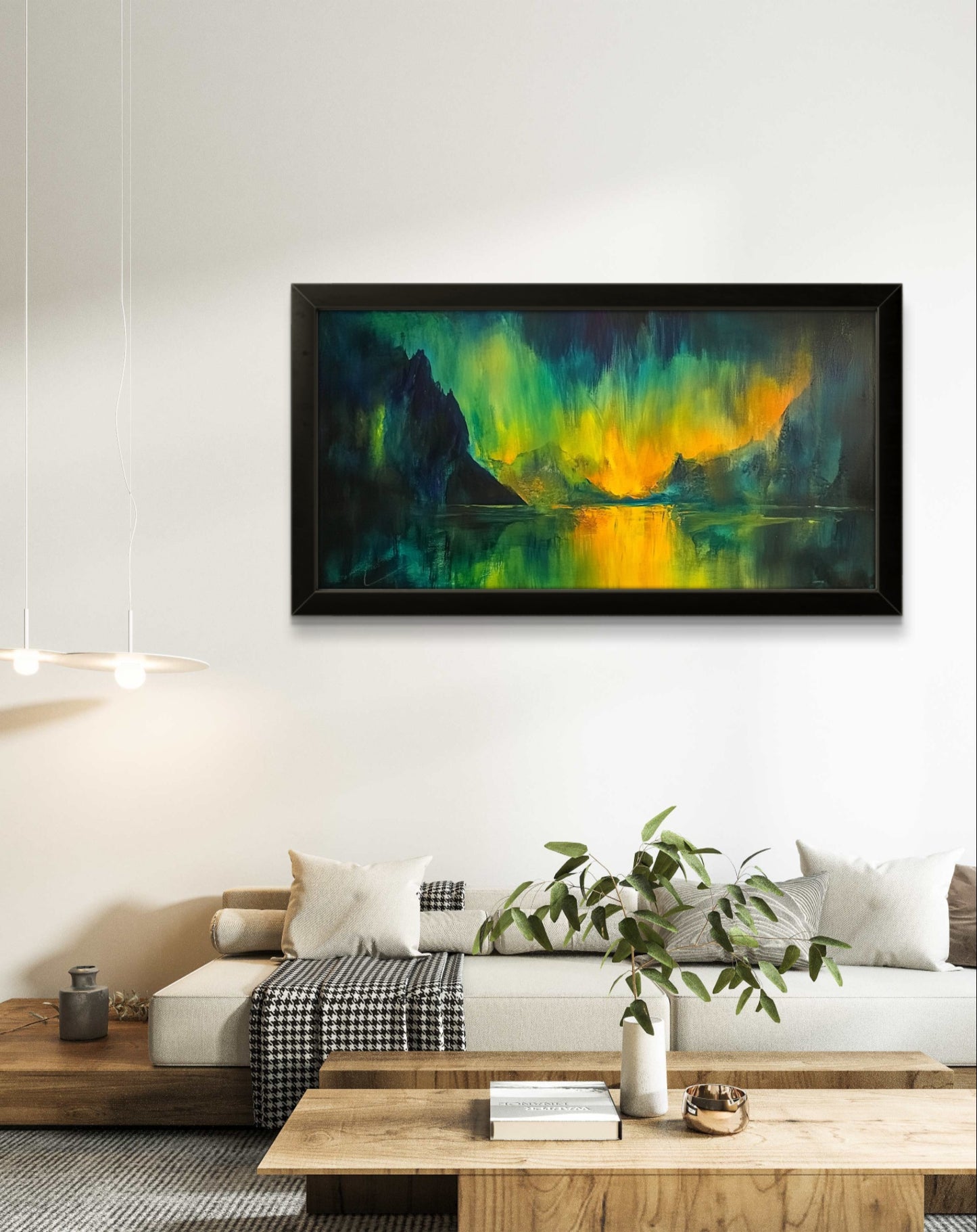 Aurora Borealis by Pompidou Moderne | Painting for Living Room