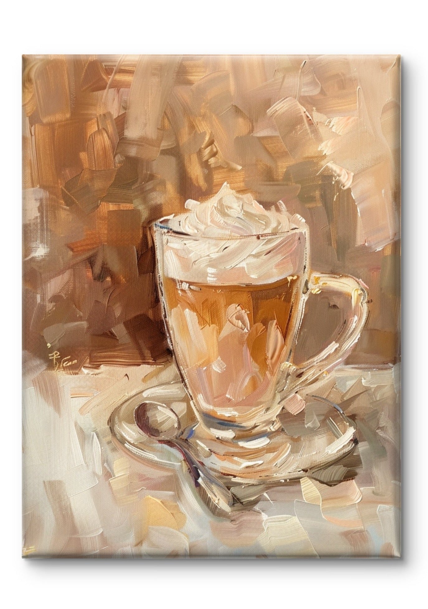 Buy Wall Art Iced Coffee Painting by Coffee Couture