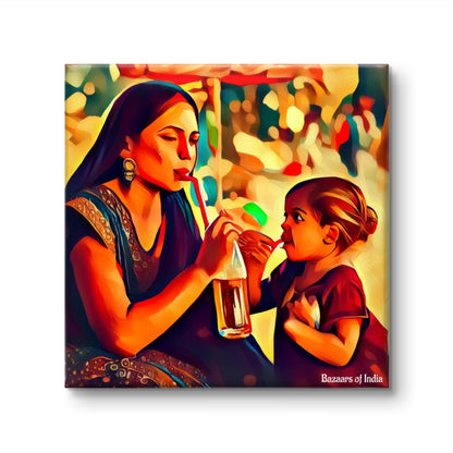 Thanda by Bazaars of India (Framed Art Print)