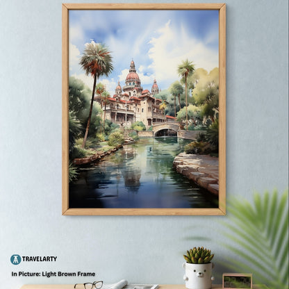 Mission Inn Riverside Charm Canvas Painting