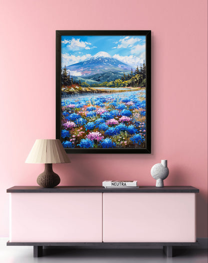 Flowers Under the Mountain - Feng Shui Paintings