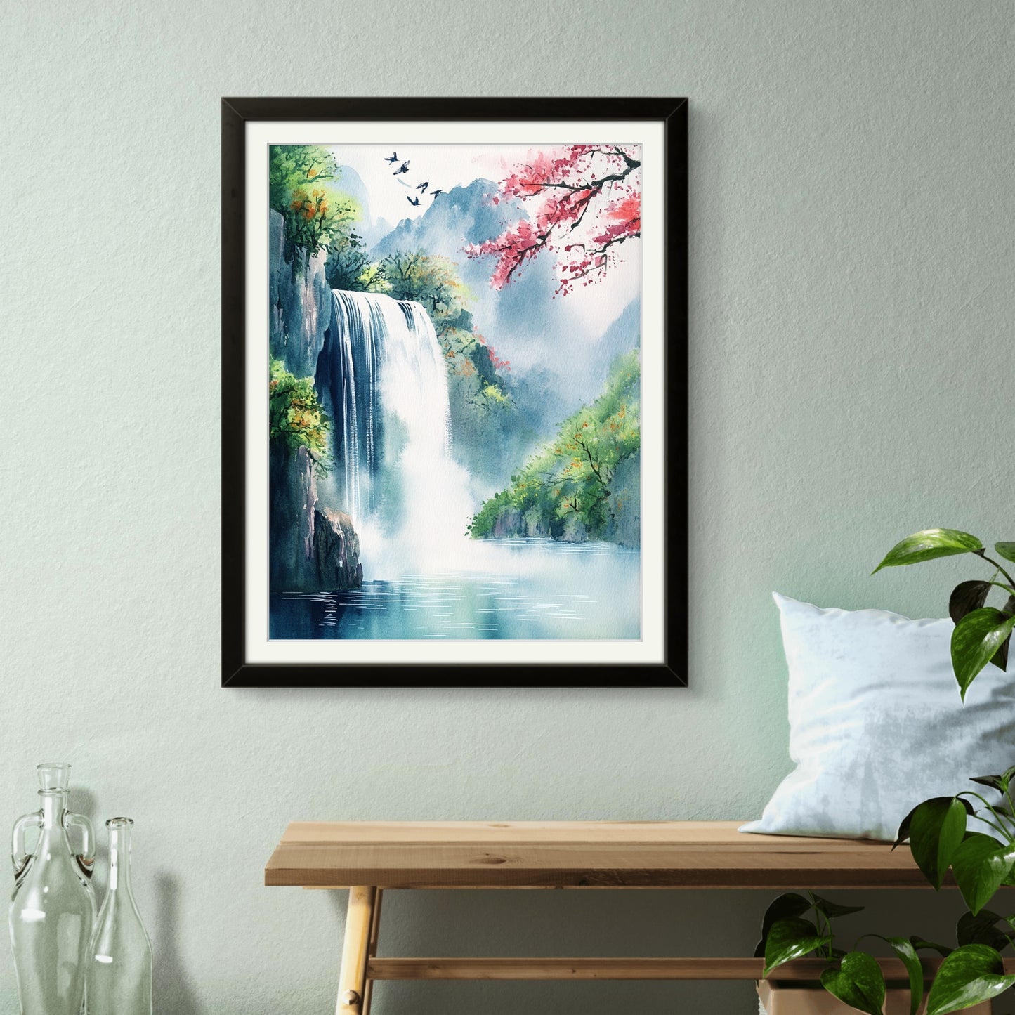 Buy Wall Art The Waterfall near Shanghai - Vaastu Paintings