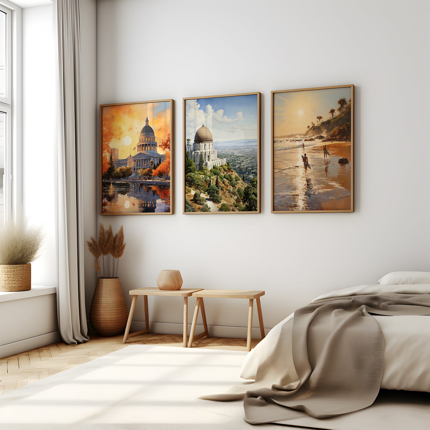 Coastal Serenity - Gallery Wall Set of 3 Framed Art