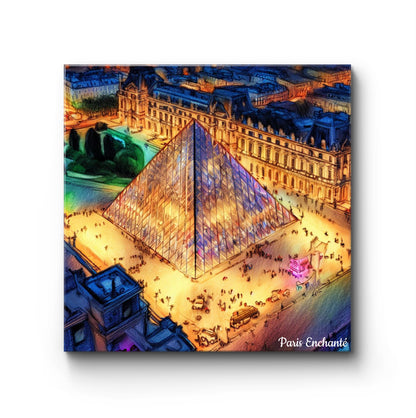 Turn on the Lights at Louvre Wall Art Painting