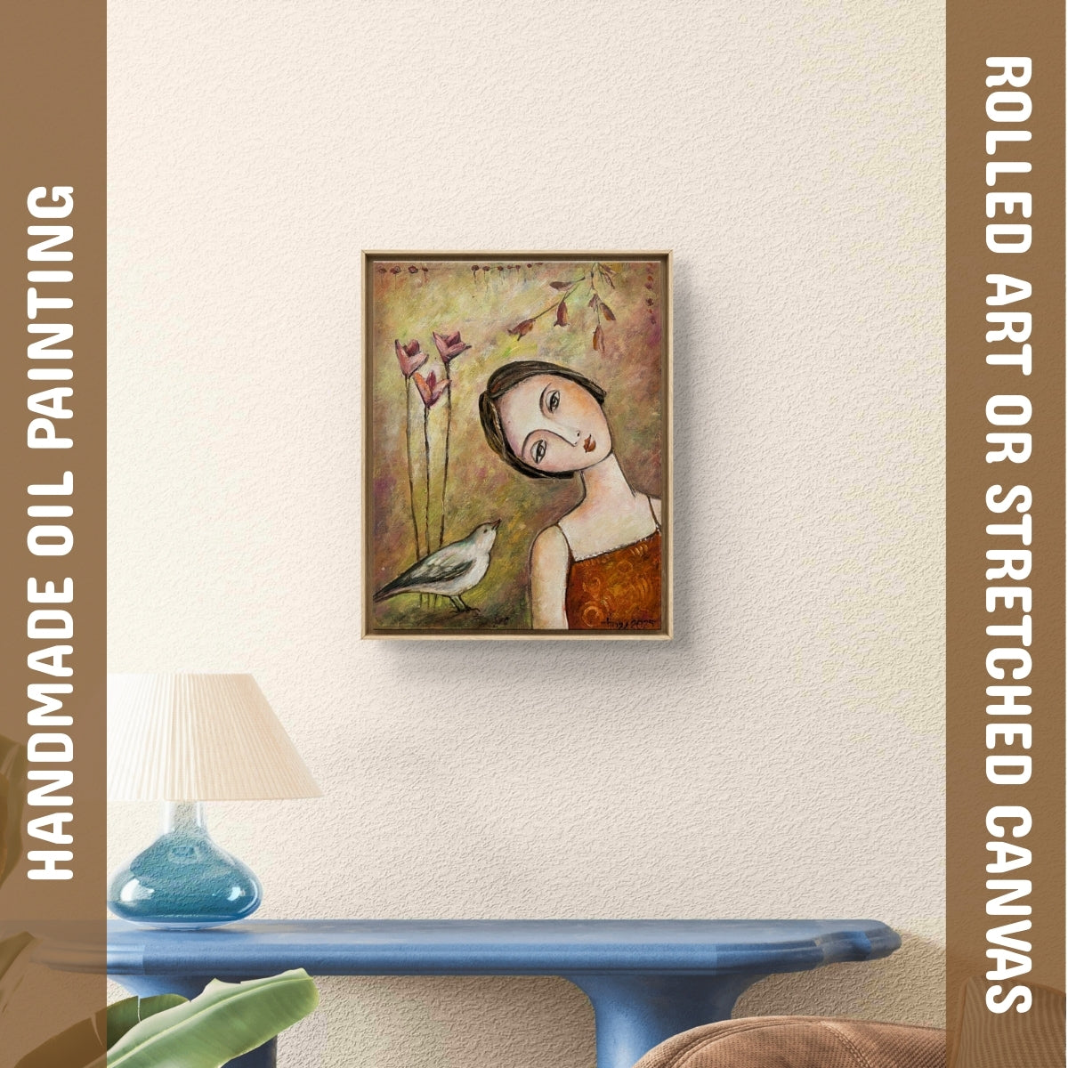 Spring Whispers (Canvas Oil Painting - 30X40 cm)