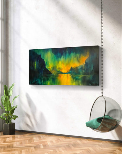 Aurora Borealis by Pompidou Moderne | Painting for Living Room