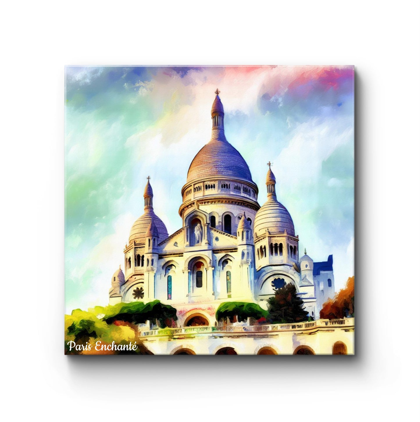 Color Me: Sacre-Coeur Wall Art Painting