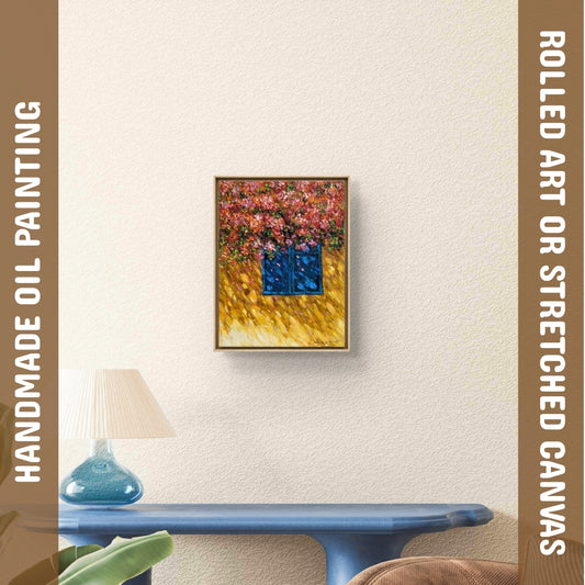 Bougainvillea Dreams (Canvas Oil Painting - 30X40 cm)