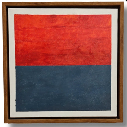 The Horizon by Raman Singh (Acrylic Painting on Canvas - 18X18 inches with Floating Frame)