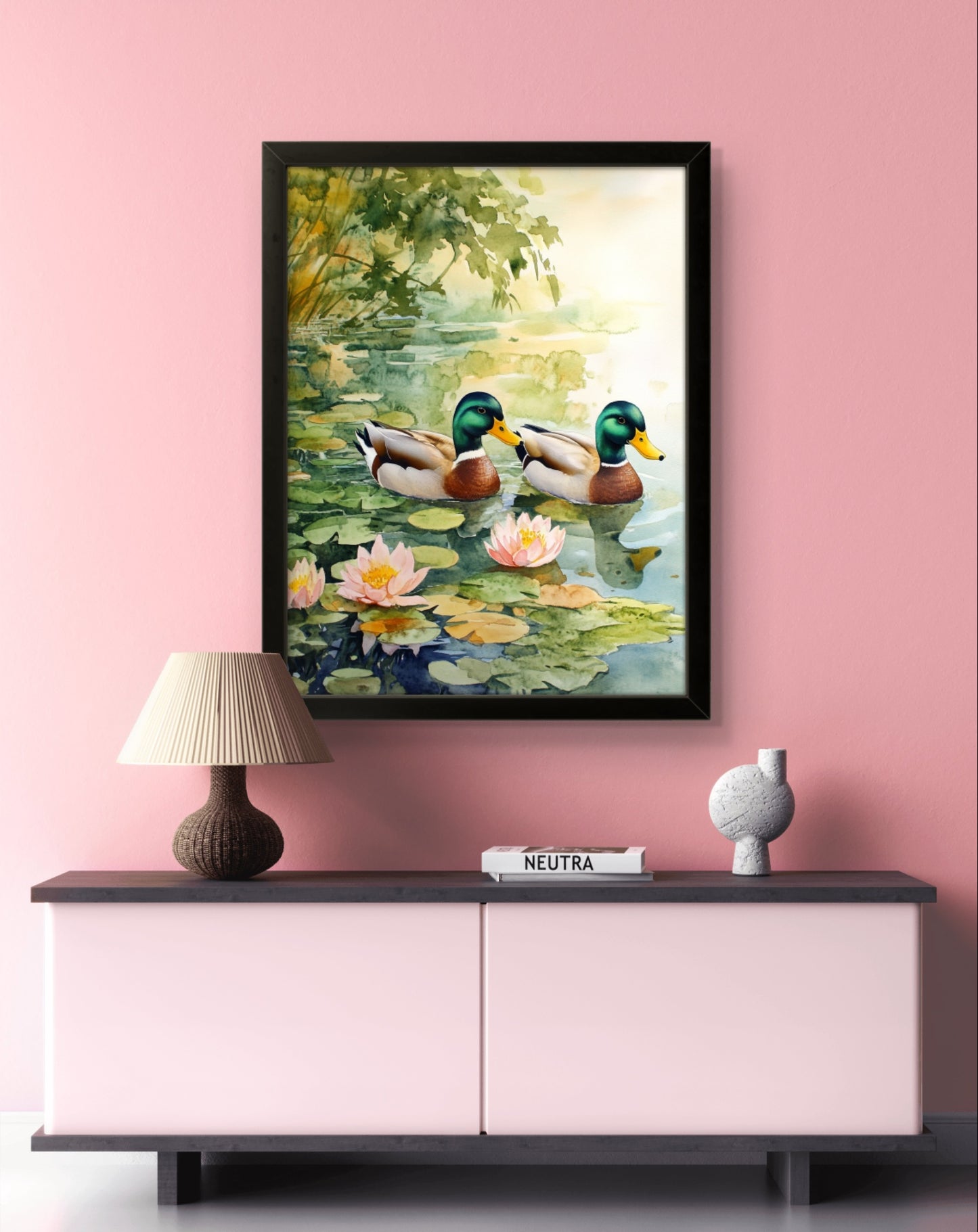 Ducks On The Pond - Feng Shui Paintings